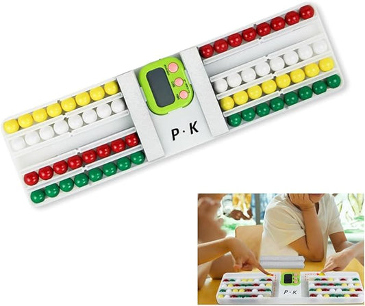 Ball Sort Puzzle Brain Teaser Game, Color Sorting Puzzle Board Games Sensory Toys for Kids Adults, Funny Travel Game Educational Learning Toys with 2 Play Mode & 20 Challenge Cards