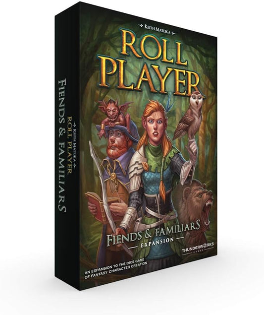 Roll Player: Fiends & Familiars Expansion | New Animal Companions | 2nd Expansion for Roll Player Board Game | Dice Strategy Game | Family Game for 1-4 Players Ages 14+