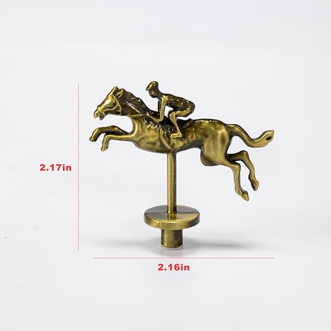 Metal Horse for Horse Racing Board Game, 5 Colors Chips, Gold×4, Rose Gold×4, Black×3