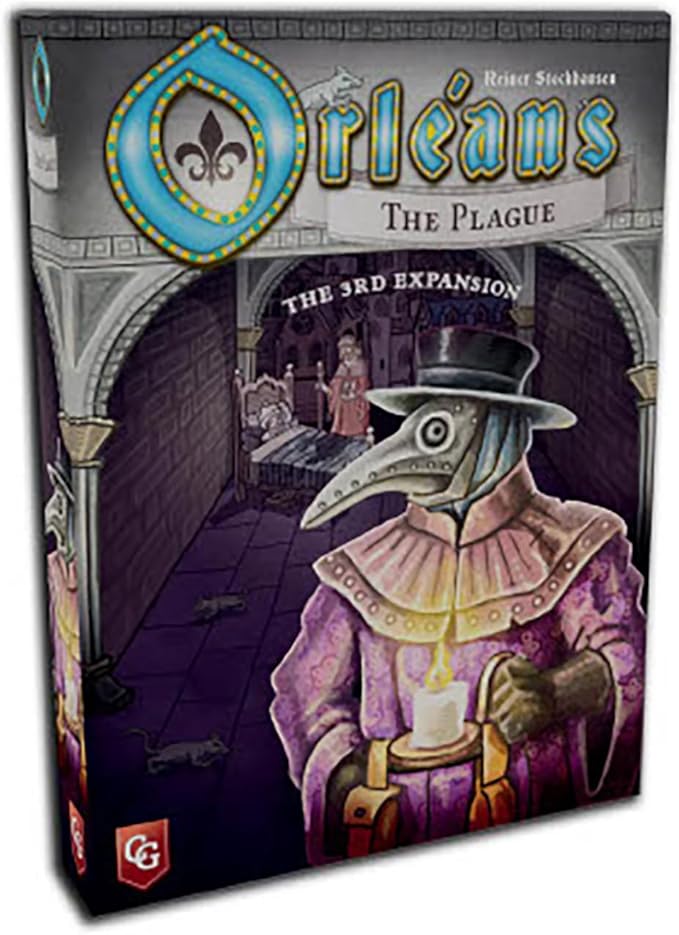 Orleans: The Plague - The 3rd Expansion, Strategy Game, New Cards, Tiles, Corpse Tokens & Events, Ages 12+, 1-5 Players, 90 Min