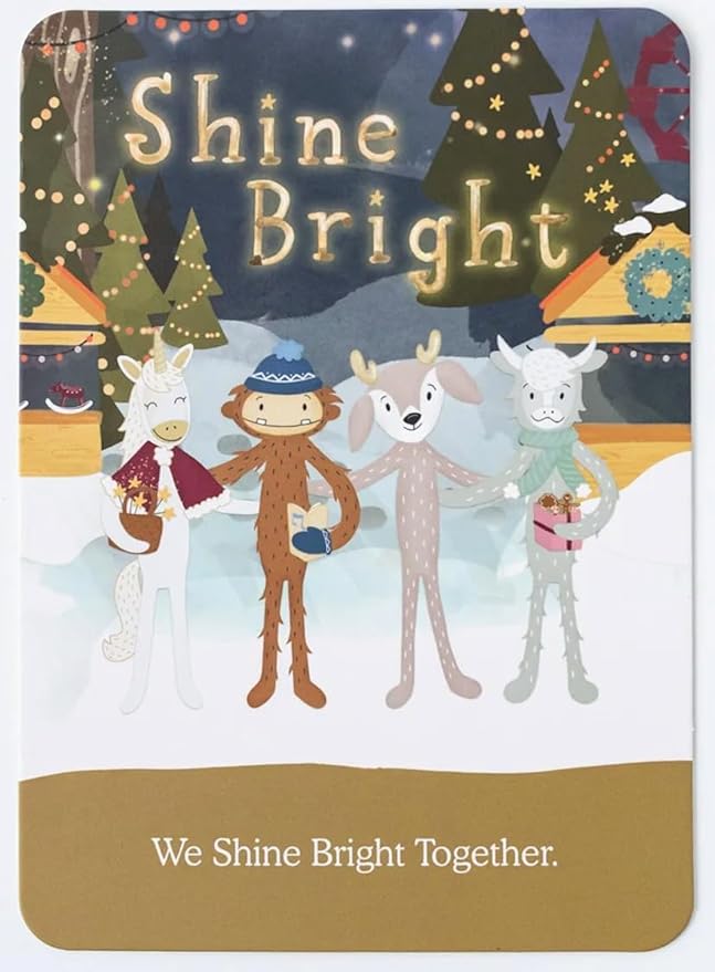 Slumberkins Shine Bright Unicorn Kin + Affirmation Card - Promotes Positive Self-Esteem, Authenticity & Community - Holiday SEL Toys for Boys and Girls