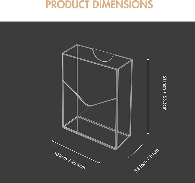 Clear Acrylic Card Storage Case (6pcs) – Durable and Stackable Card Organizer for Board Games, Trading Cards, and Playing Cards