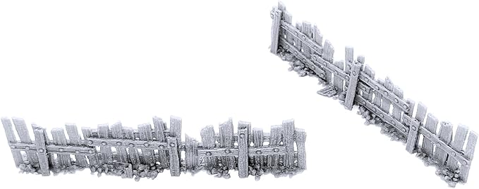 Ye Old Fence - DND Terrain Compatible with Dungeons and Dragons, 28mm Miniature Wargaming, Tabletop RPGs, Wargame Scenery