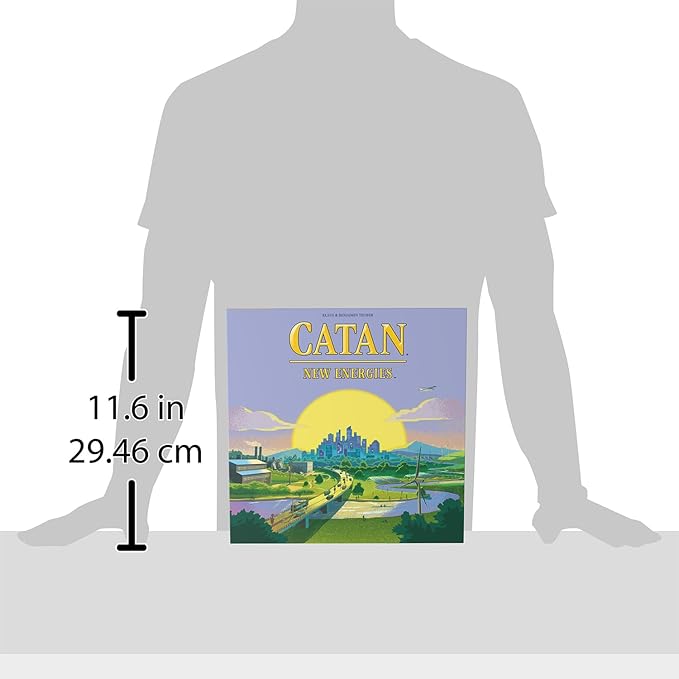 CATAN New Energies Board Game - Sustainable Resources & Strategy, Classic Gameplay with a Modern Twist! Family Game for Kids and Adults, Ages 12+, 3-4 Players, 90 Min Playtime, Made by CATAN Studio