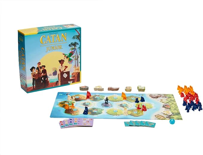 CATAN Junior Board Game - Swashbuckling Adventure for Young Pirates! Strategy Game, Fun Family Game for Kids and Adults, Ages 6+, 2-4 Players, 30 Minute Playtime, Made by CATAN Studio