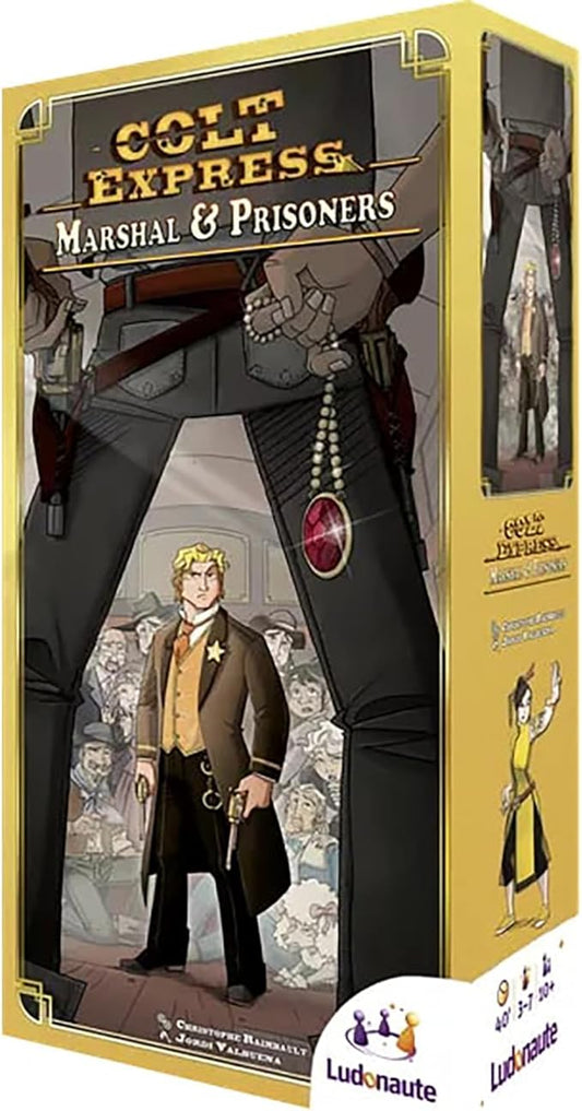 Colt Express Marshal and Prisoners Board Game EXPANSION - New Challenges Await! Wild West Adventure Game, Strategy Game for Kids & Adults, Ages 10+, 2-6 Players, 40 Minute Playtime, Made by Ludonaute