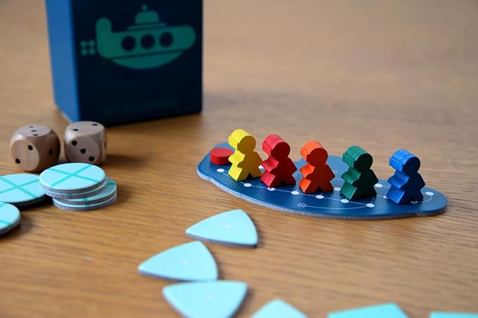 Deep Sea Adventure – Award-Winning Japanese Push-Your-Luck Board Game | 2–6 Players | Ages 8+ | Portable Travel Game
