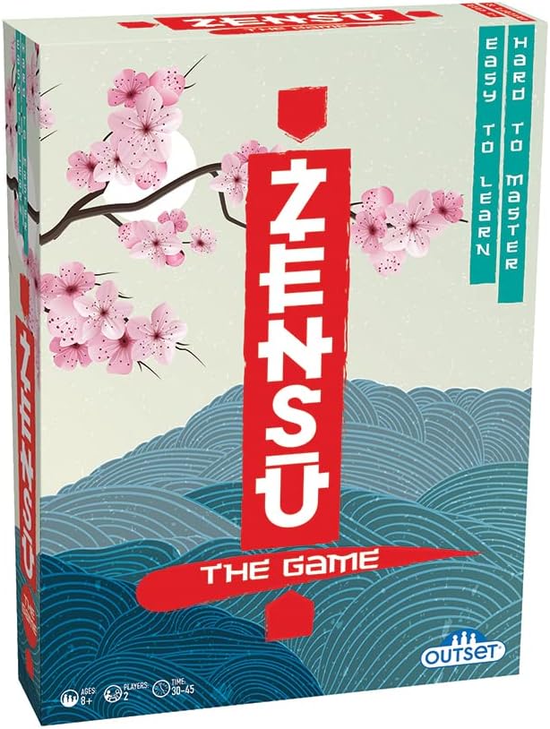 Zensu - The Wooden Board Game That is Easy to Learn but Hard to Master - for 2 Players Ages 8 and up by Outset Media