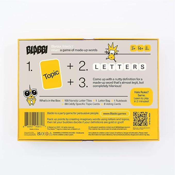 The Game of Made-Up Words. Viral Funny Party Word Board Game for Adults, Teens, and Kids 14+. Easy to Learn (Base Edition)