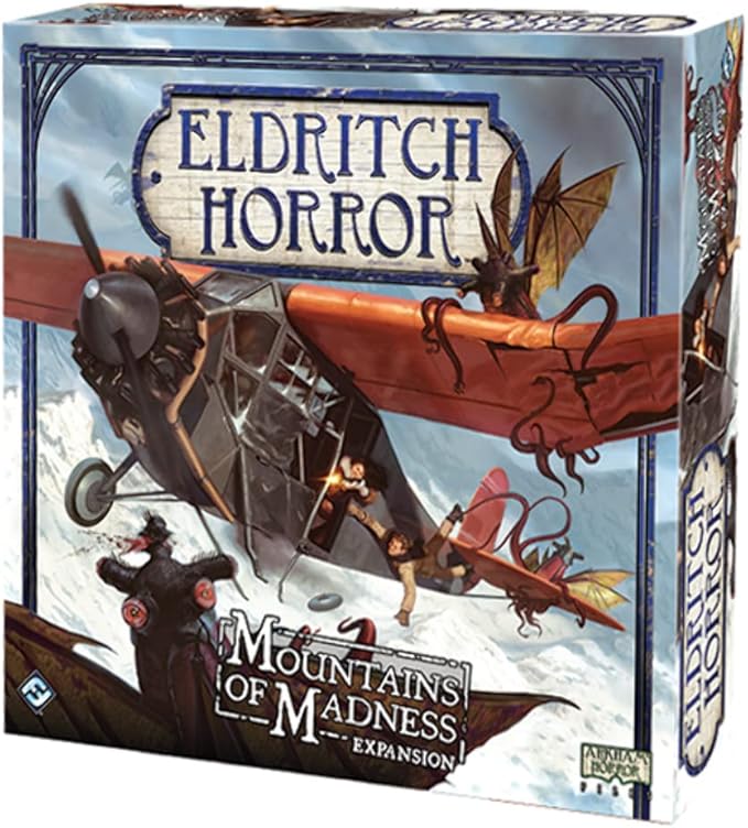 Eldritch Horror Mountains of Madness Board Game EXPANSION | Mystery Game | Cooperative Board Game for Adults and Family | Ages 14+ | 1-8 Players | Avg. Playtime 2-4 Hrs | Made by Fantasy Flight Games