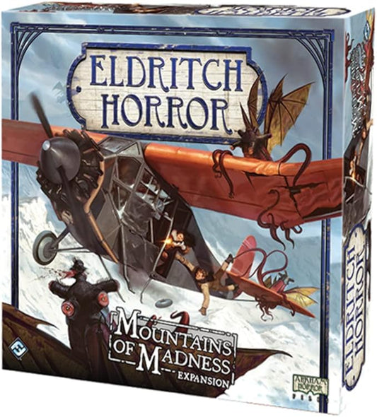 Eldritch Horror Mountains of Madness Board Game EXPANSION | Mystery Game | Cooperative Board Game for Adults and Family | Ages 14+ | 1-8 Players | Avg. Playtime 2-4 Hrs | Made by Fantasy Flight Games