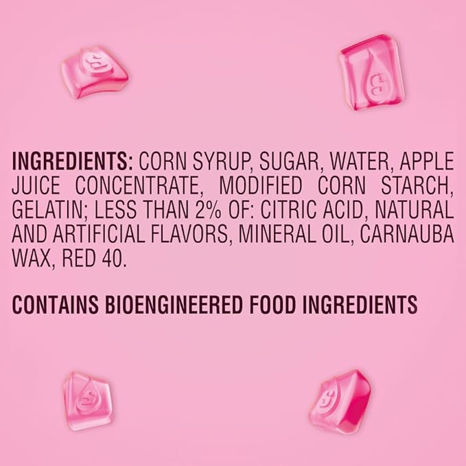 STARBURST Gummies All Pink Gummy Candy, 5 oz Bag (Pack of 12)