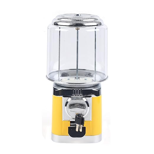 Candy Gumball Vending Machine, 25 Cents Coin Operated Vending Machine, Commercial Candy Dispenser Machine 16" Height Toy Vending Machine, Bubble Gum Machine for Game Stores