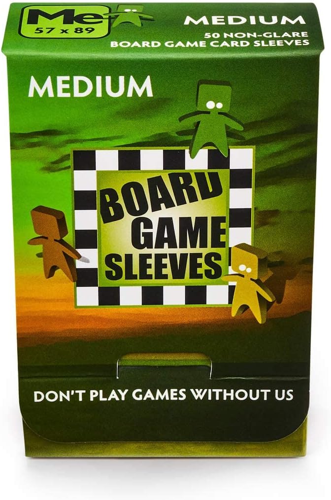 10 Packs Arcane Tinmen Non-Glare Board Game Sleeves 50 ct Medium Size Card Sleeves Display Case