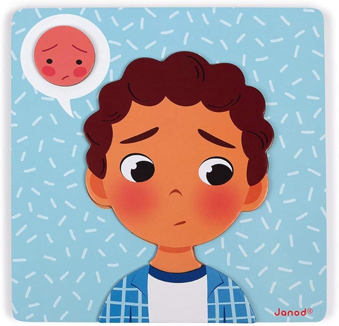 Janod Emotions Magnetic Game - 48 Pieces - Ages 2+ - J08038