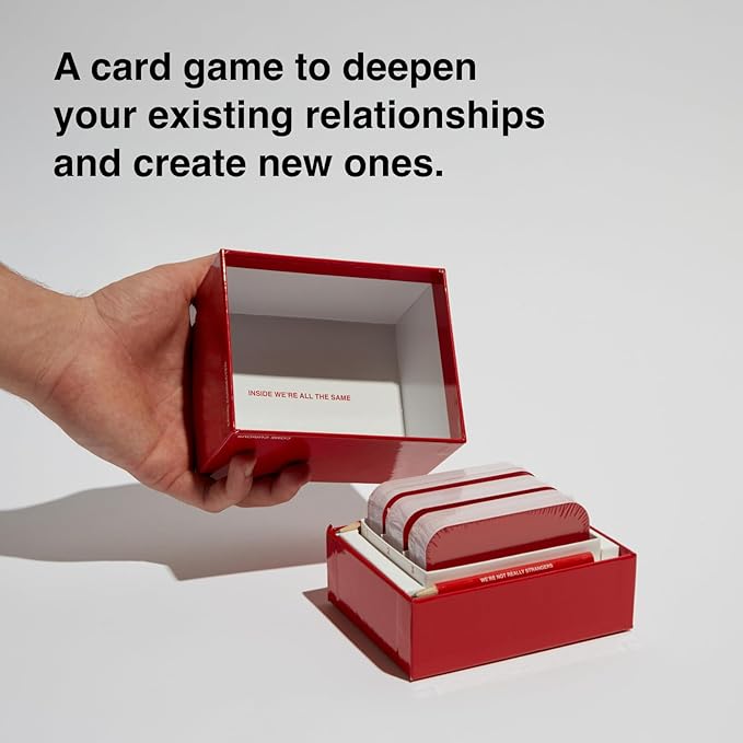 WE'RE NOT REALLY STRANGERS Card Game - 150 Conversation Cards for Adults, Teens, Couples, and Strangers - Icebreaker Questions for Game Night, Date Night, & Parties, Ages 15+, 2-6 Players