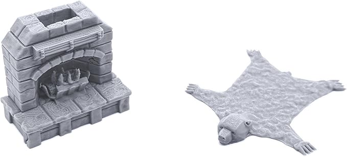 Tavern Bar Furniture Set by EC3D, 3D Printed Tabletop RPG Scenery and Wargame Terrain 28mm Miniatures
