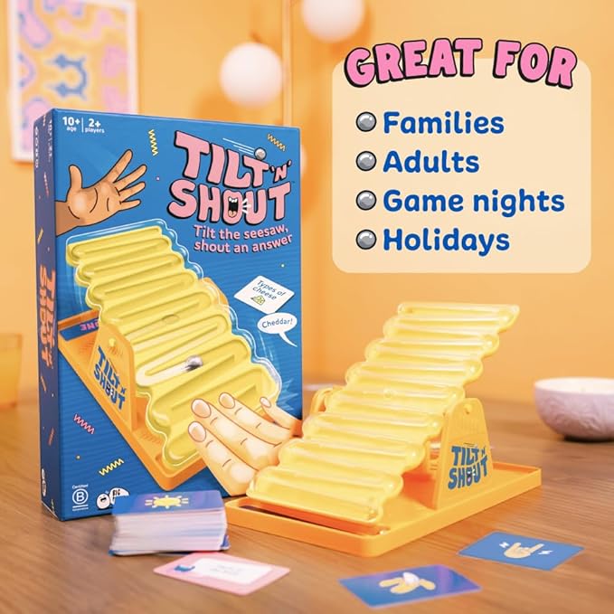 Big Potato Tilt 'n' Shout: A Speedy Family Board Game for Adults and Kids | Best New Board Games 2024