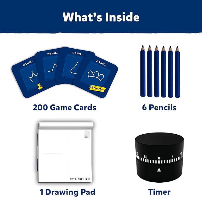 Skillmatics Card & Board Game - It’s Not It, Fast-paced Fun, Hilarious Drawing Game, Perfect for Families, Parties, and Game Nights, Race to Doodle, Gifts for Kids, Teens, Adults Ages 7, 8, 9, 10 & Up