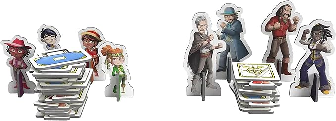 Ludonate: Kids Express - Cooperative Board Game, 3D Train, Flick Projectiles to Hit Bandits, Kids Version of Colt Express, Age 5+, 1-4 Players, 15 Min