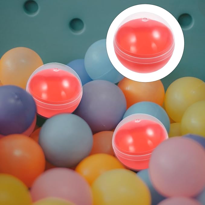 50PCS Gumball Vending Machine Capsules Egg Shell Easter Candy Storage Box 1.5 Inch Empty Vending Machine Capsules Fillable Prize Balls Capsules