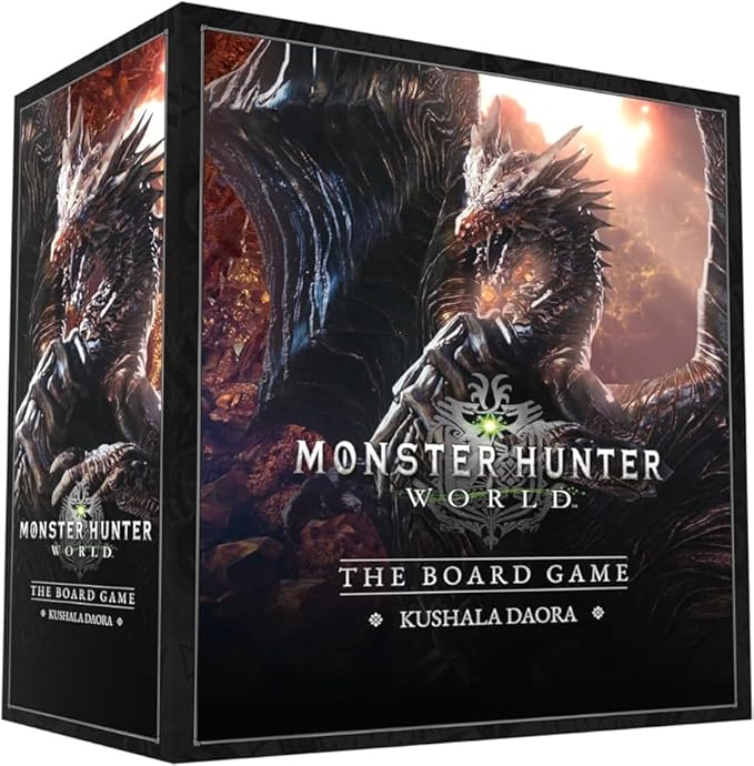 Steamforged Games Monster Hunter World Ancient Forest Board Game with Miniatures for Thrilling Expeditions & Epic Battles with Kushala Daora, Hunter's Arsenal Expansion, and Paint Set (4 Items)