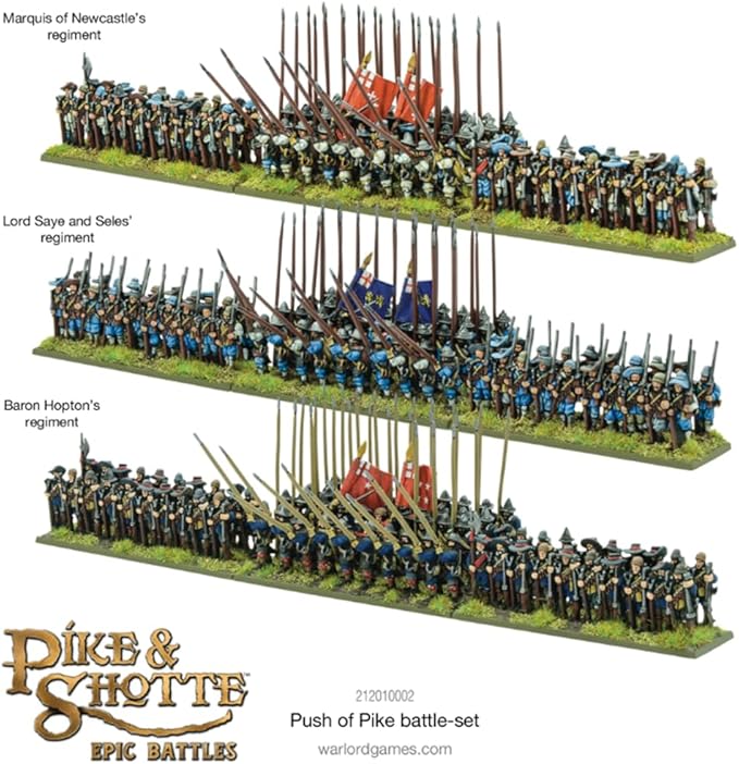 Warlord Pike & Shotte Epic Battles Push of Pike Game - Role Playing Strategy Board Games for Adults, Table Top 17th Century Strategic Wargaming Kit - Tabletop Military History RPG with Terrain