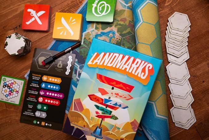 Landmarks | Cooperative Board Game for Adults and Kids | Fun Game for Family Game Night | Word Association Party Game | Ages 10 and up | 2-10 Players | Average Playtime 20 Minutes