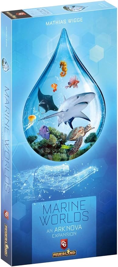 Ark Nova: Marine Worlds Strategy Board Game Expansion - Introduces Sea Animals Into Your Zoo, 1-4 Players, Ages 12+