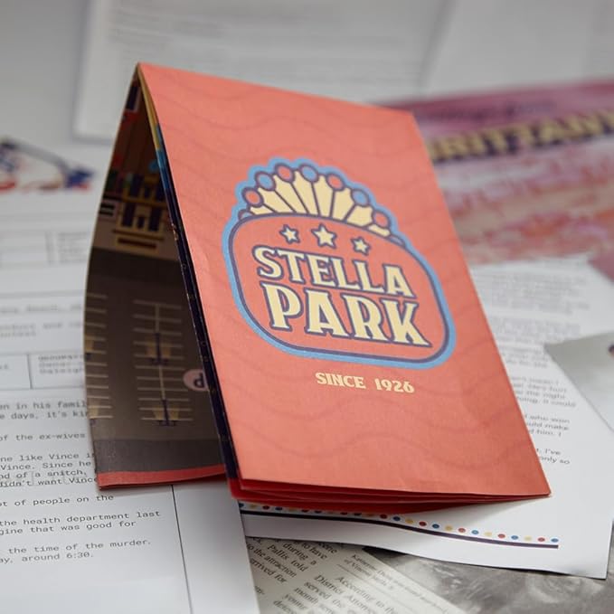 Hunt A Killer: Body On The Boardwalk, Catch the Amusement Park Killer, Interactive Unsolved Mysteries Game, Mystery Box for Game Night, Murder Mysteries Card, Puzzle & Board Games, For Ages 14+