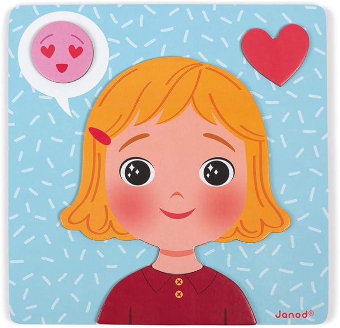Janod Emotions Magnetic Game - 48 Pieces - Ages 2+ - J08038