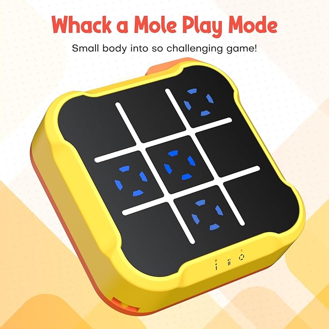 Tic Tac Toe Bolt Game, Handheld Electric Puzzle Game Console, Gift Ideal for Kids and Adults' Birthday