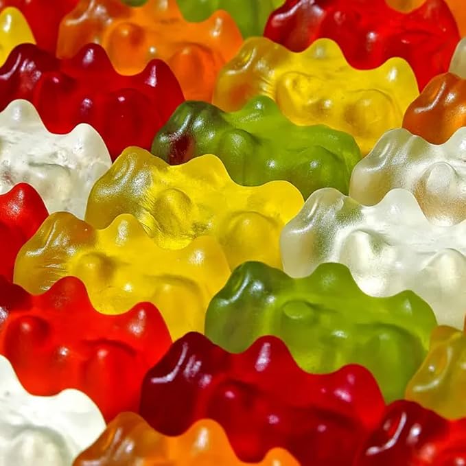 Halal Gummy Bears 5lb Bag - Multi-color Gummy Bears Bulk Candy - Stuffed with Sweet Gummies Candy - Tasty Candy Gummies & Candy Gift for All Occasions