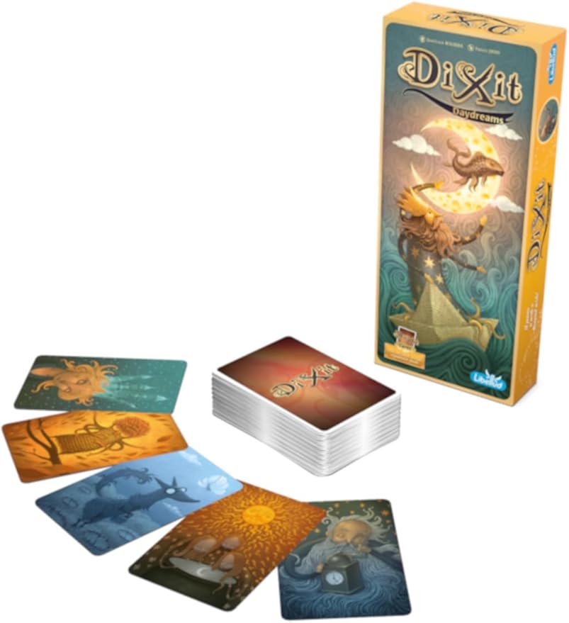 Dixit Daydreams Board Game EXPANSION - Surreal Artistry with 84 Enigmatic Cards! Creative Storytelling Game, Family Game for Kids & Adults, Ages 8+, 3-6 Players, 30 Min Playtime, Made by Libellud