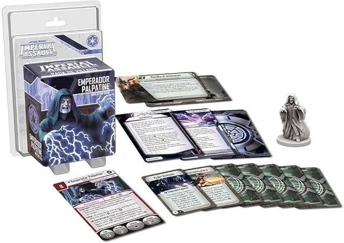 Star Wars Imperial Assault Board Game Emperor Palpatine VILLAIN PACK - Epic Sci-Fi Miniatures Strategy Game for Kids and Adults, Ages 14+, 1-5 Players, 1-2 Hour Playtime, Made by Fantasy Flight Games