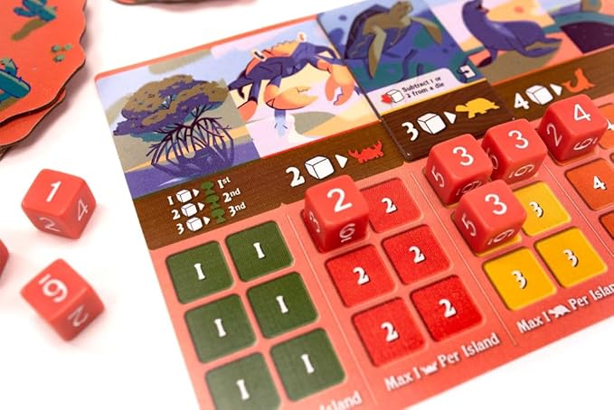 Emerge Board Game - Explore New Islands and Research Ecosystems, Dice Rolling Strategy Game, Family Game for Kids and Adults, Ages 14+, 2-4 Players, 75 Minute Playtime, Made by Pandasaurus Games