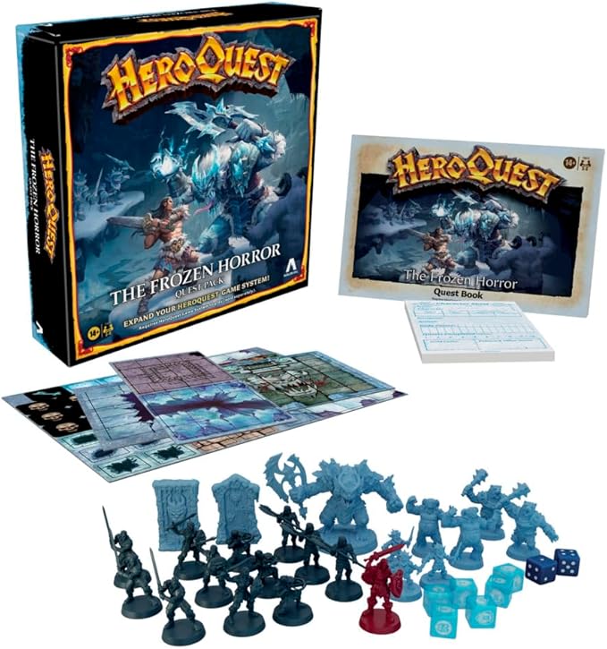 Avalon Hill HeroQuest The Frozen Horror Quest Pack, Dungeon Crawler Game for Ages 14+, Requires HeroQuest Game System to Play