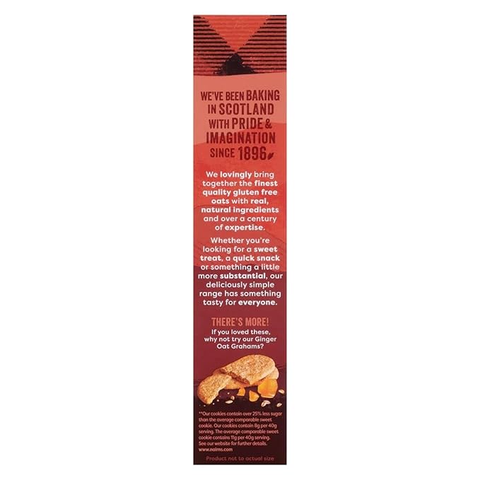 Nairn's Gluten-Free Chocolate Chip Oat Grahams - Healthy, Tasty and Safe for Celiacs. Perfect On-the Go Snack. High Fiber, No Artificial Colors, Flavors, or Preservatives, 5.64oz