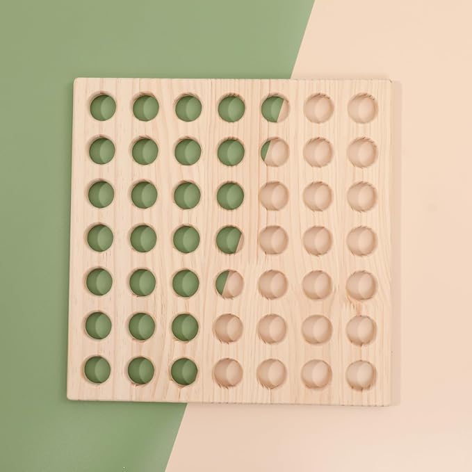 Eray Wooden Toys Open Ended Busy Board with Play Silks Kid Safe Weaving Board Handwork Gift Educational Toy