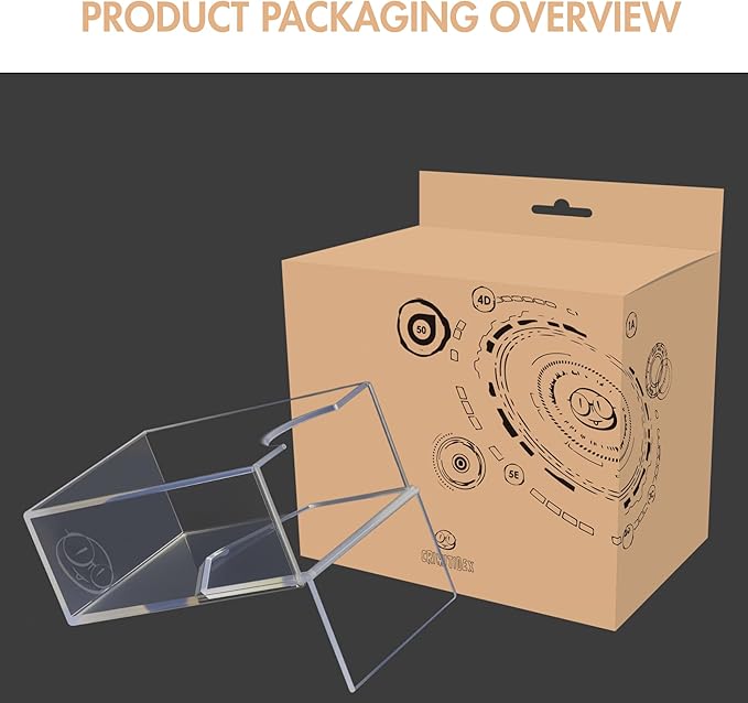 Clear Acrylic Card Storage Case (6pcs) – Durable and Stackable Card Organizer for Board Games, Trading Cards, and Playing Cards