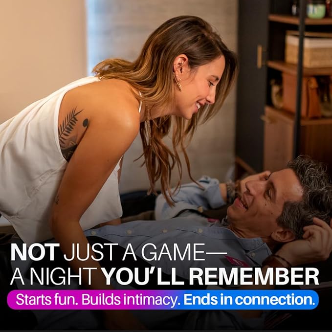 Why Don't We - Why Not? Fun and Romantic Board Game for Couples - 170 Cards with Conversations Dares and More for 2 Players