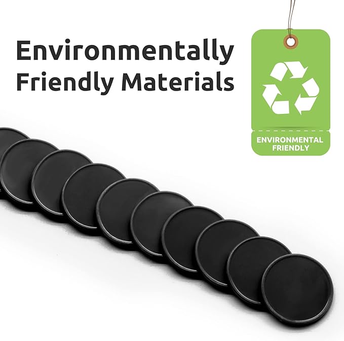 Set of 100 1 Inch Opaque Plastic Learning Counters Mini Poker Chips Game Tokens with Storage Box (1 Inch, Black)