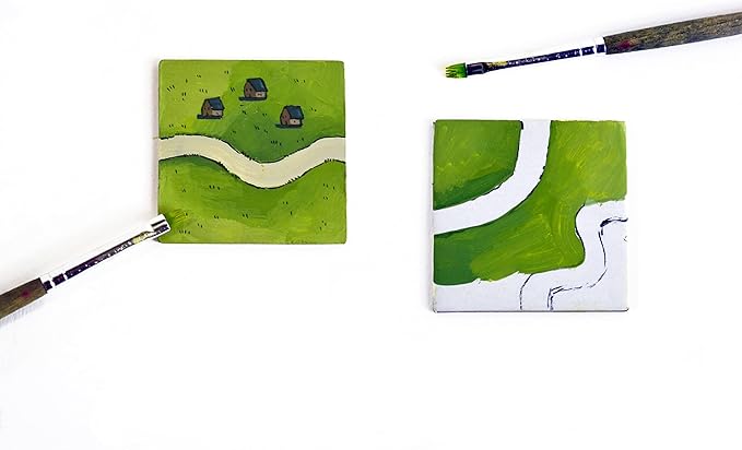 Apostrophe Games Square Board Game Tiles – 84Pcs Large Game Board Pieces Blank Game Board Chits, Same Size as Carcassonne– Create Your Own Custom Tiles