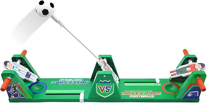 VolleyShot Game Toys, 2 Player Tabletop Board Games, for Family Night & Parties, for Kids & Adults, Toys for Ages 6-14+, Green