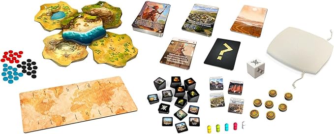 Monumental African Empires Expansion - Civilization & Deckbuilding Board Game, Ages 10+, 1-5 Players, 90-120 Min