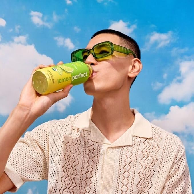 Lemon Perfect Lime, Flavored Lemon Water, Organic, Zero Sugar, Healthy Hydration Drinks, 15.2 fl oz Bottles (12-Pack)