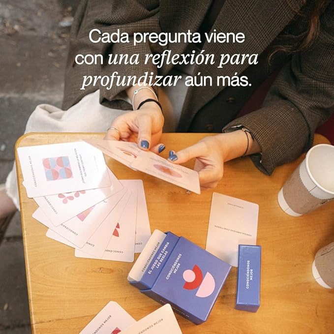 Conociéndonos Mejor | Authentic Conversations Card Deck with Over 60 Questions and Reflections | Strengthen Relationships | Connect with Family and Friends | Personal Growth