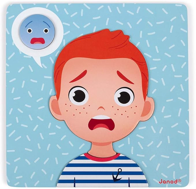 Janod Emotions Magnetic Game - 48 Pieces - Ages 2+ - J08038