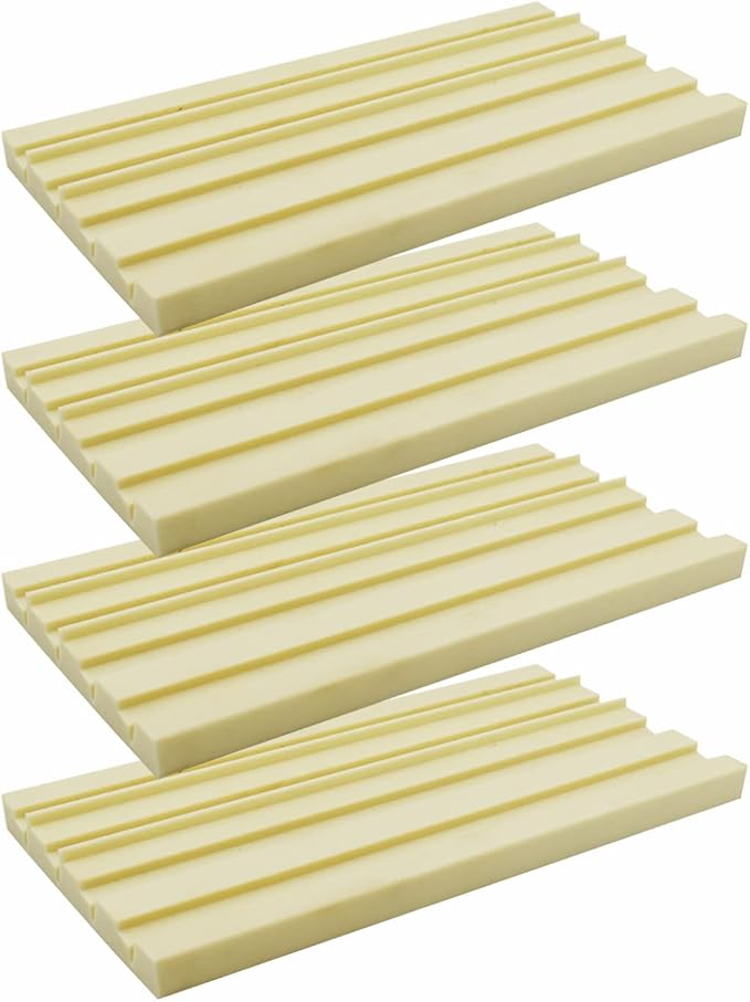 Yuanhe Plastic Domino Card Holders - Dominoes Tile Stand Organizer and Playing Card Game Racks/Trays, Set of 4