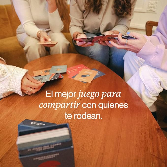 Conversaciones Profundas | Card Deck with Over 100 Questions | Perfect for Couples, Friends, and Family | Create Meaningful Connections | Strengthen Personal Bonds